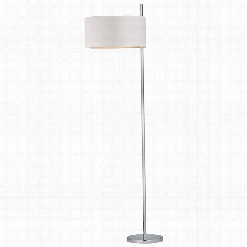 Contemporary Dimond Attwood Polis Hed Nickel 64-inch-h Floor Lamp