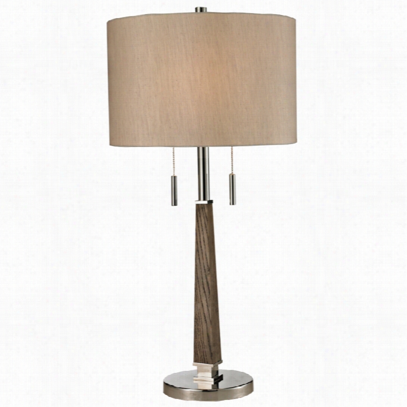 Contemporary Dimond Jorgensen  Wood And Nickel 33-inch-h Table Lamp