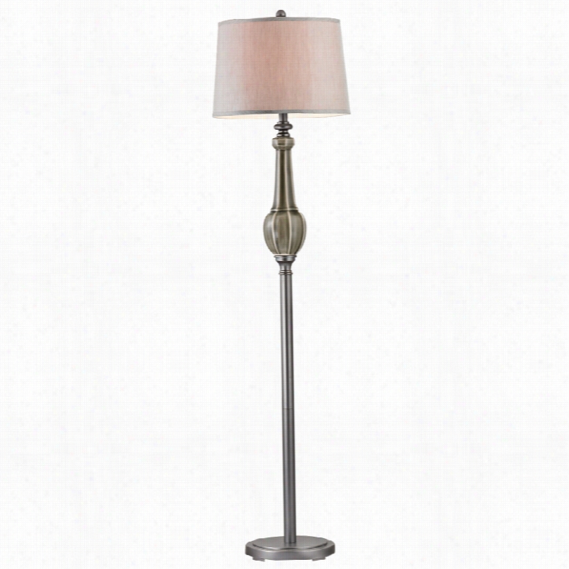 Contem Porary Dimond Sailsbury Gray Glaze 65-inch-h Floorr Lamp