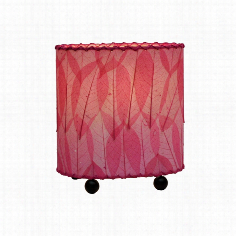 Contemporary Eangee Guyabano Pink Mini Uplight 9-inch-h Table Lamp