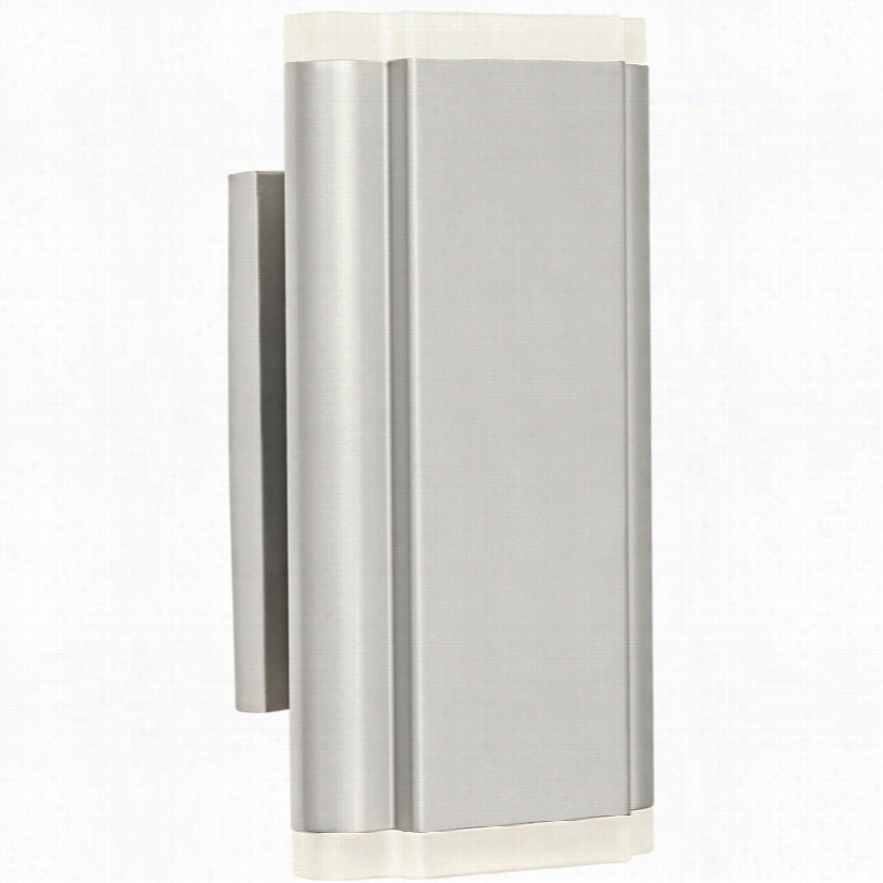 Contemporary Elan Bok Contemporary Led Platinum Outdoor Wall Light