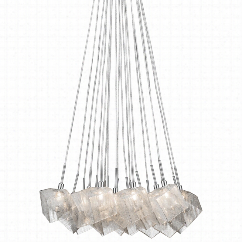 Contemporry Elan Ice Kubez Chrome 29-inch-w Multi Light Halogen Pendant