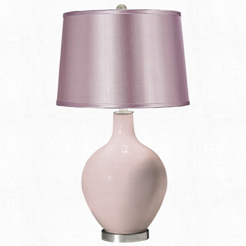 Contemorary Enchanted Purple Satin Lavender Shade Vo Table Lamp