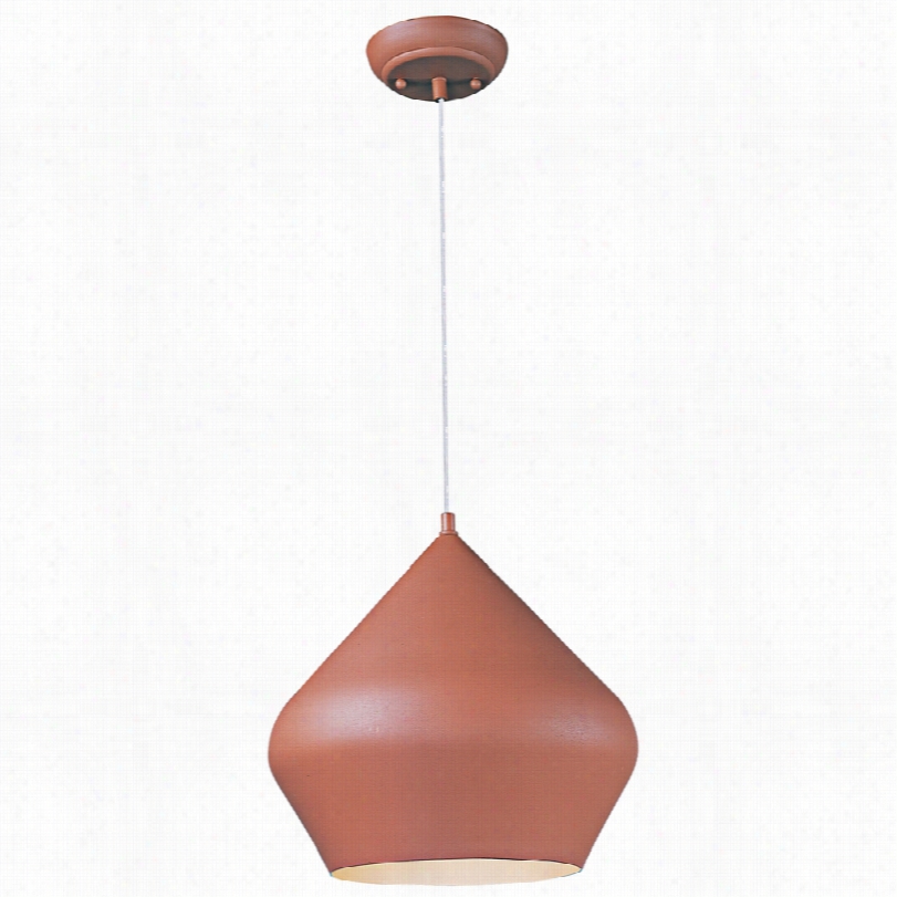 Contemporary E2t Aprx Textured Bricj Aluminum 1-light Pendant