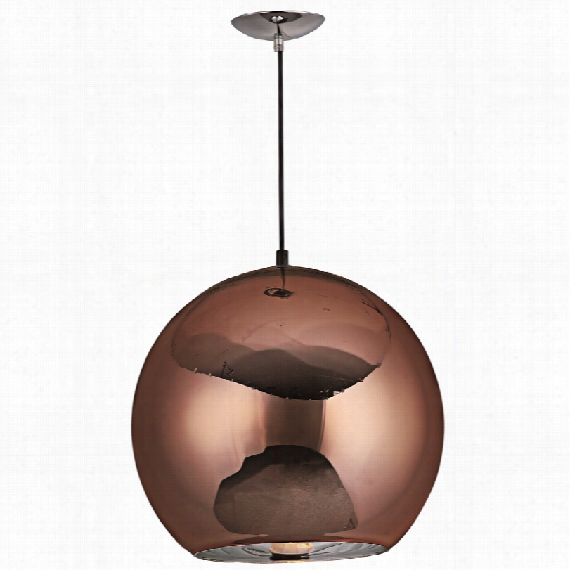 Contemporary Et2 Solar Modern Plated Copper Glass Foyer Pendznt