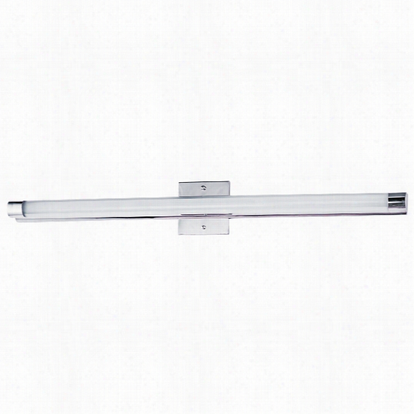 Contemporary Et2 Wand Chrome With White Glass Led Bathroom Light