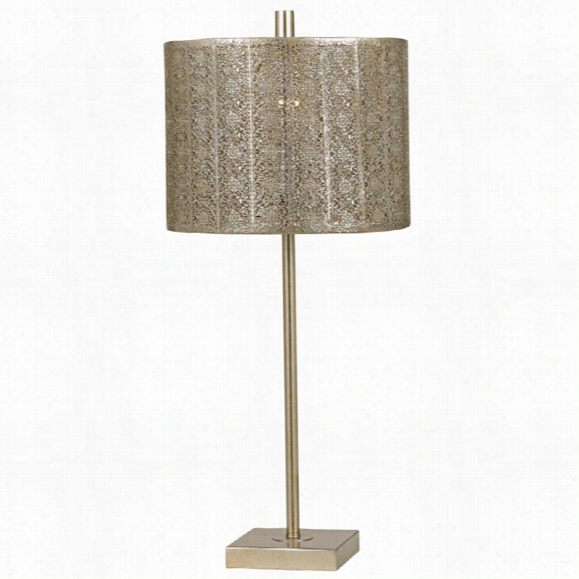 Contemporary Falfurrias Warm Silver Metal 27 3/4-inch-h Table Lamp