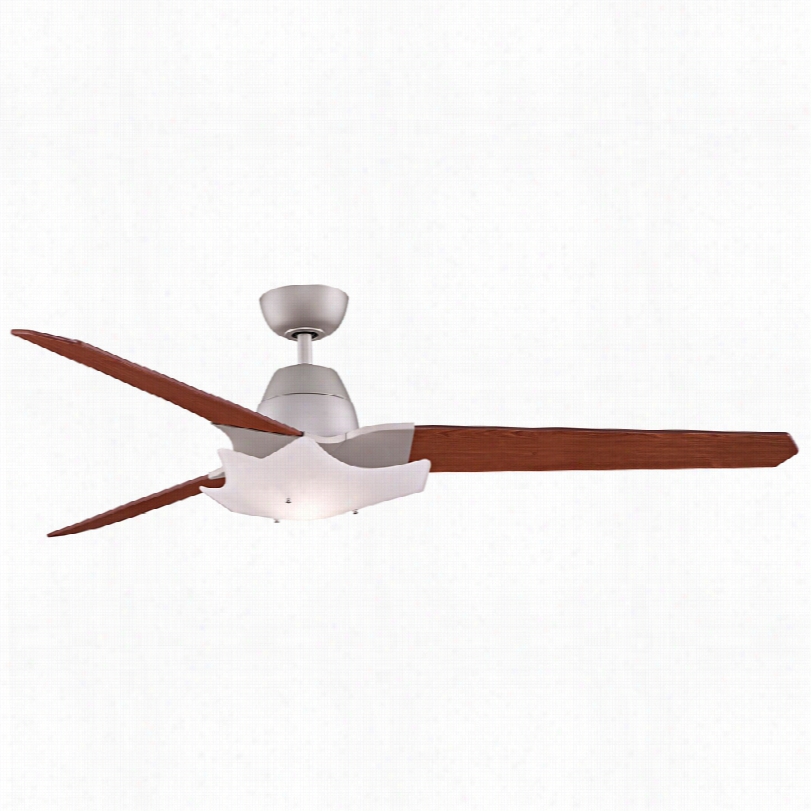 Cotemporary Fanimation Wylde Ceiing Fan - 72"" Satin Nickel