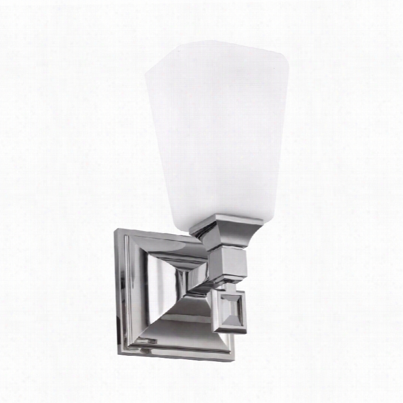 Contemporaryf Eiss Sophie Polish Ed Nickel 9 1/2-inch-h Wall Sconce