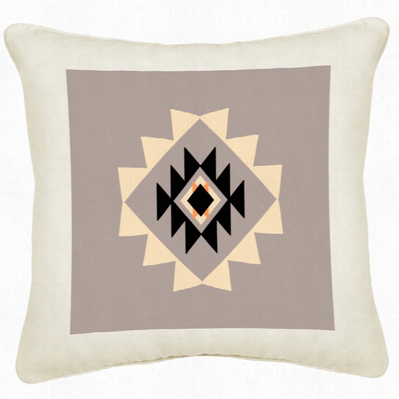 Contemporary Festival Pri De Cream Canvas Pillow