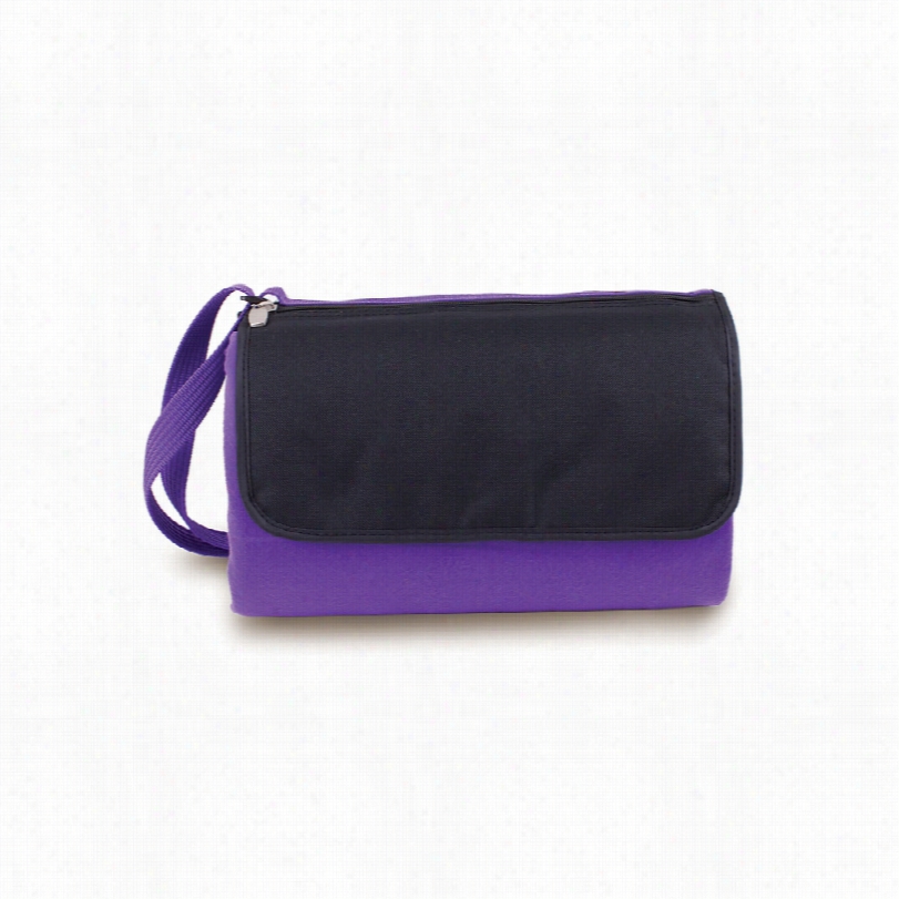 Contemporary Fleece Purple 51-inch-w Blanket Tote