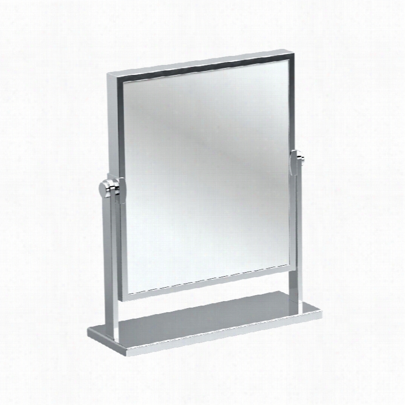 Contemporar Y Gatco Elegant Chr Ome Table Mirror-9 3/4x12