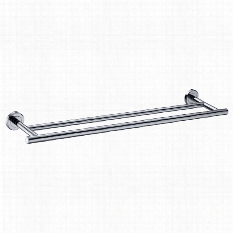 Contemporary Gatco Latitude I Modernn Chrome Double Towel Bar