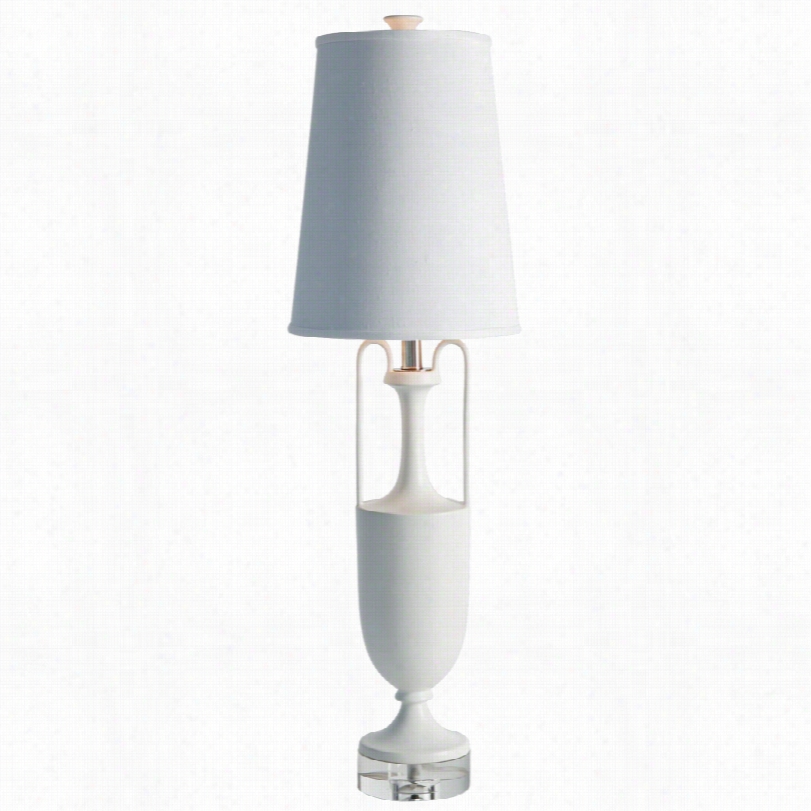 Contemporarygrecian Amphora Matte White 37-inhc-h Table Lamp