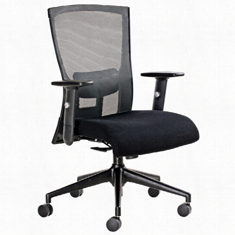 Contemporary Hanna Gray Mesh Tiltign Mid-back 19-inch-w Office Chai R