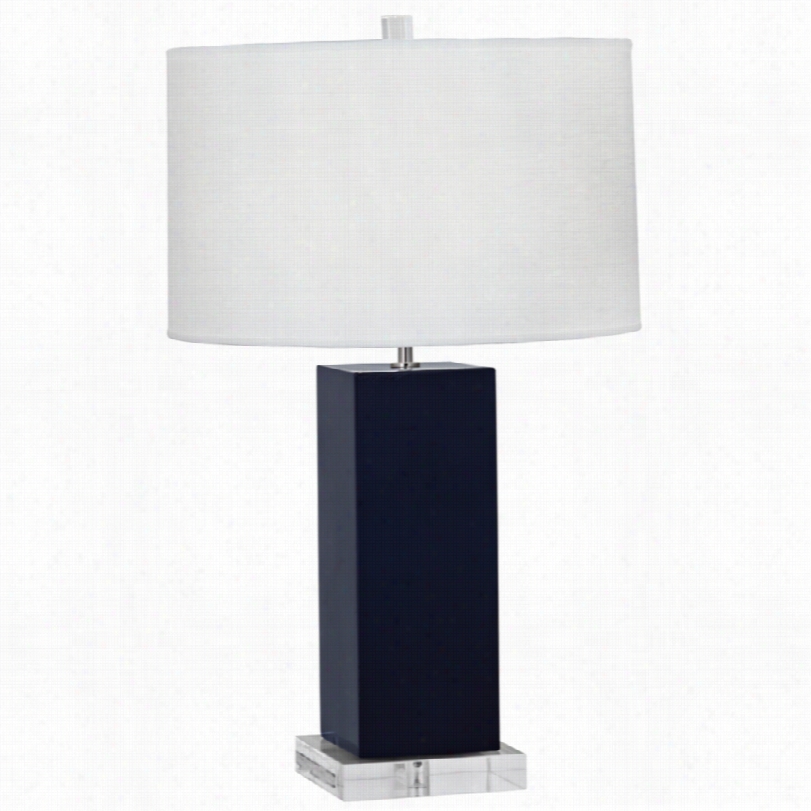 Contemporary Harvey Midnight Blue 33-inch-h Robert Abbbey Table Lamp