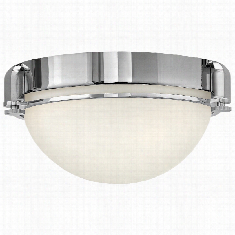 Contemporary Hinkley Foyer Logan 12 1/2_inch-w Chhrome Ceiling Light