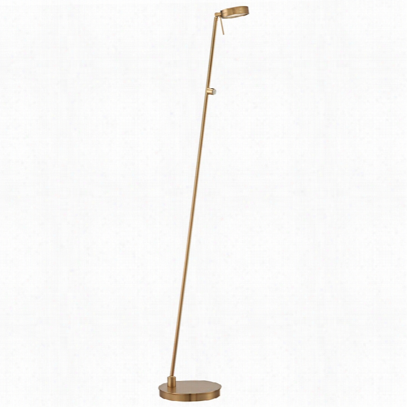 Contemporary Honey Gold 49 3/ 4-inch-h Discg Eorg Ekovacs Floor Lamp