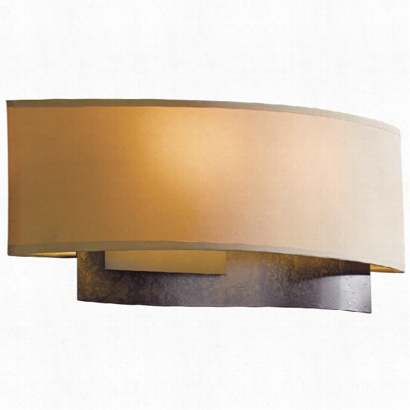 Contemporarry Hubbardton Forge Current Dark Smo,e 4-inch-d Wall Sconce