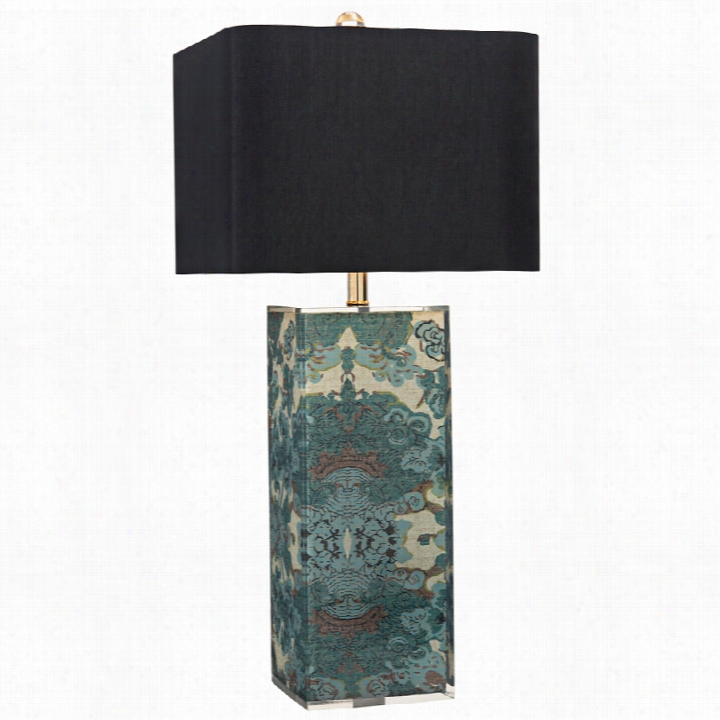 Contempo Rary John Richard Printed Fbarci Acrylic Columh Table Lamp