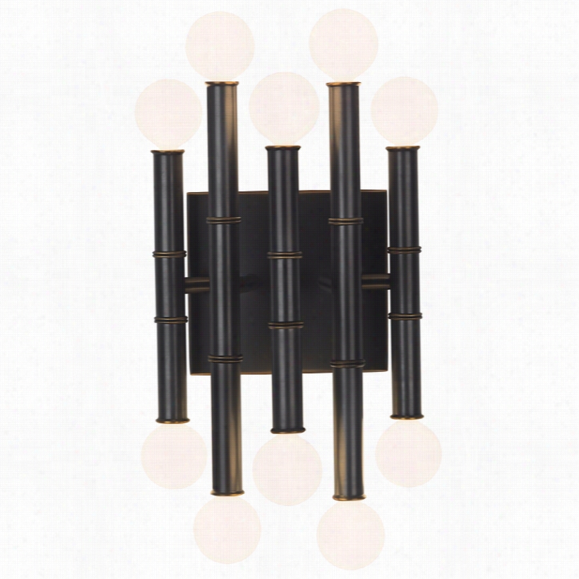 Contemporary Jonathan Adler Meurice Patija Bronze Metl Wall Sconce