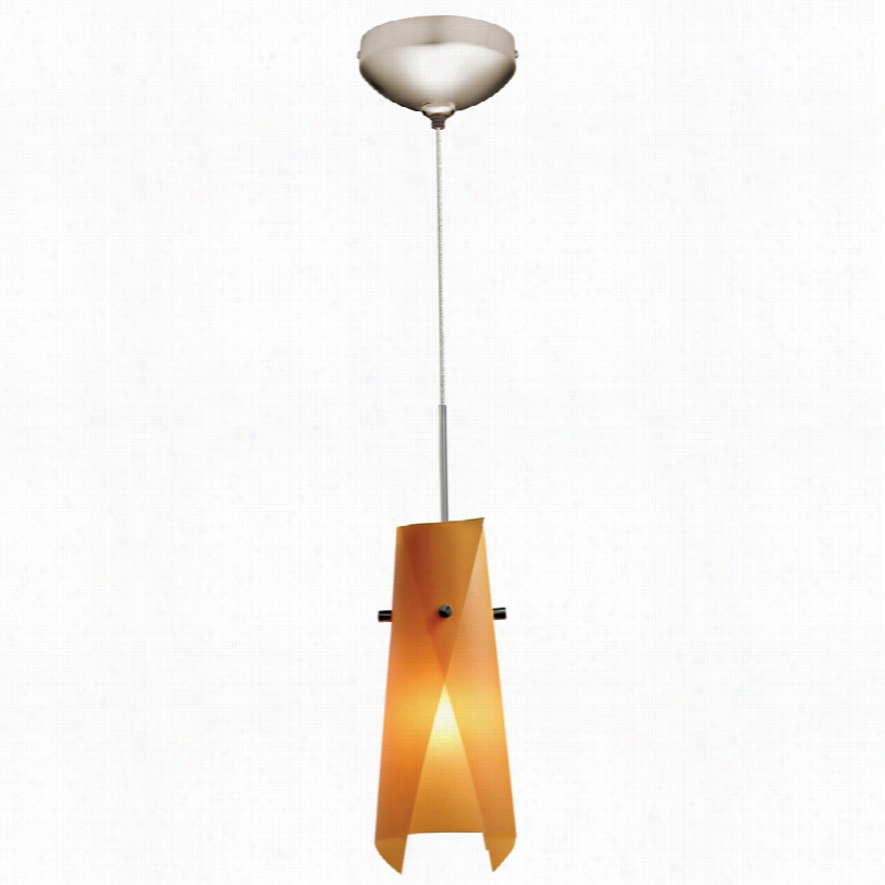 Contemporary Juno Orange Peel Rwap Shade Halogen Mini Pendan