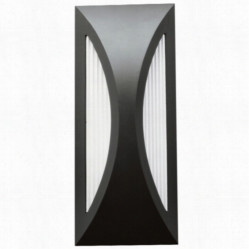 Conemporary Kichler Ceysa Satin Black 12-inch-h Led Outdoor Wall Light