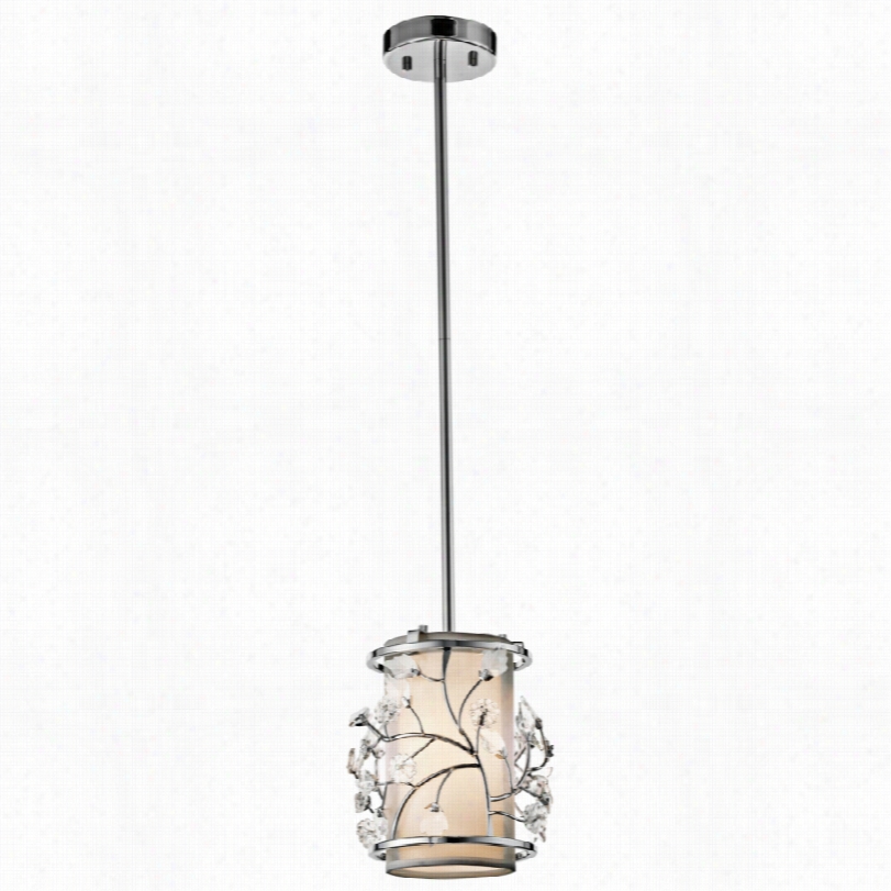 Contemporary Kkichler Jardine Chrome With Clear Mini Pendant Light