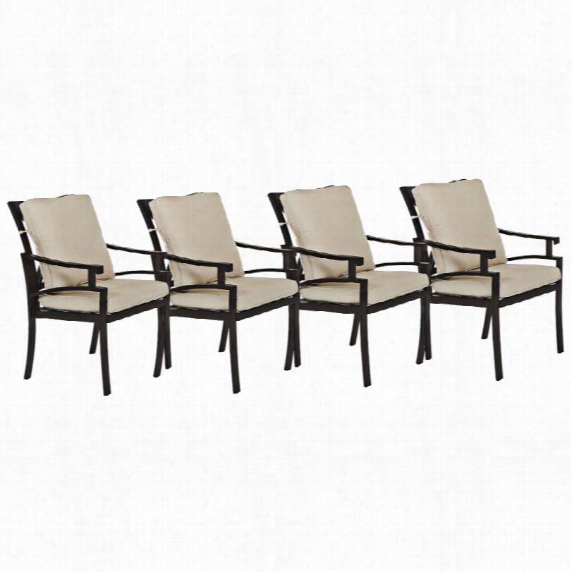 Contemporary Klaussber Linder Wicked Earth Set Of 4 Outdoor Dining Chair