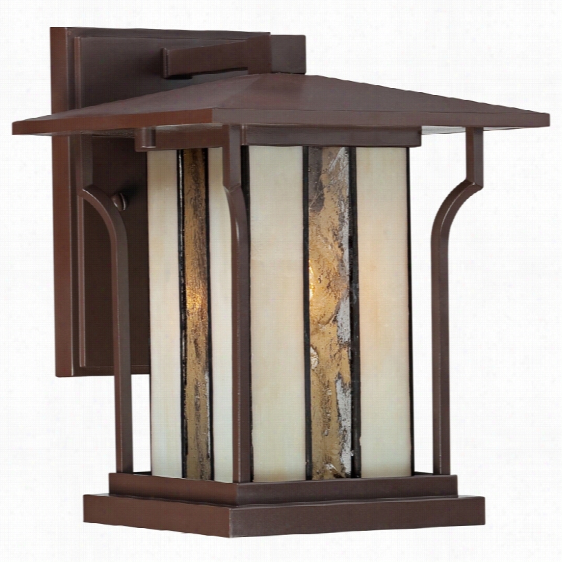 Contemporar Y Langston Bronze 9 1/2-inch-h Quoizel Outdoor Wall Light