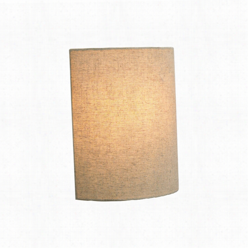 Contemporary Lbl Fiona Incandescent Pebble Fabric 11-inch-h Wll Sconce