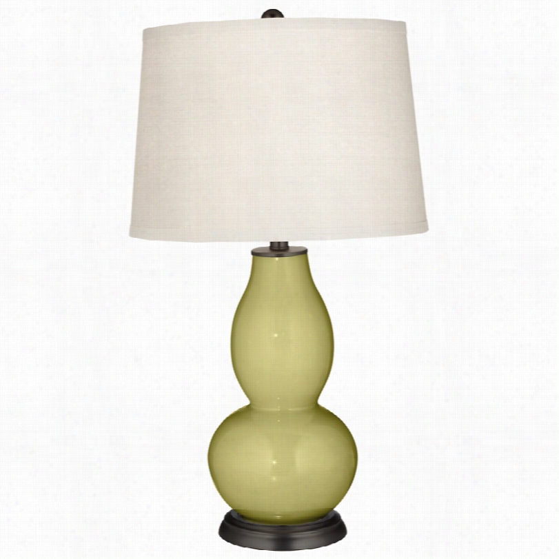 Contemporary Linden Green 29 1/2-inch-h  Color Plus Table Lamp