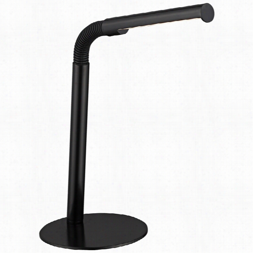 Contemporary Lite Source Biagio Black Goosenecck Led Desk Lamp
