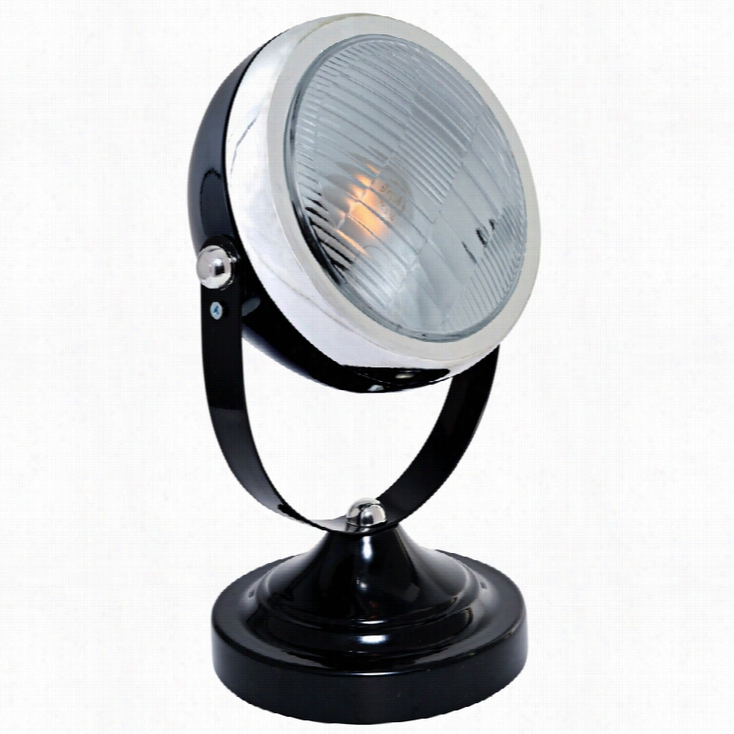 Contemporary Lite Source Ehadlite Black Metal Spotllight Desk Lamp