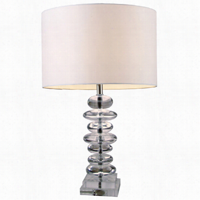 Contempporary Madison Crystal 23-inch-h Table Lamp