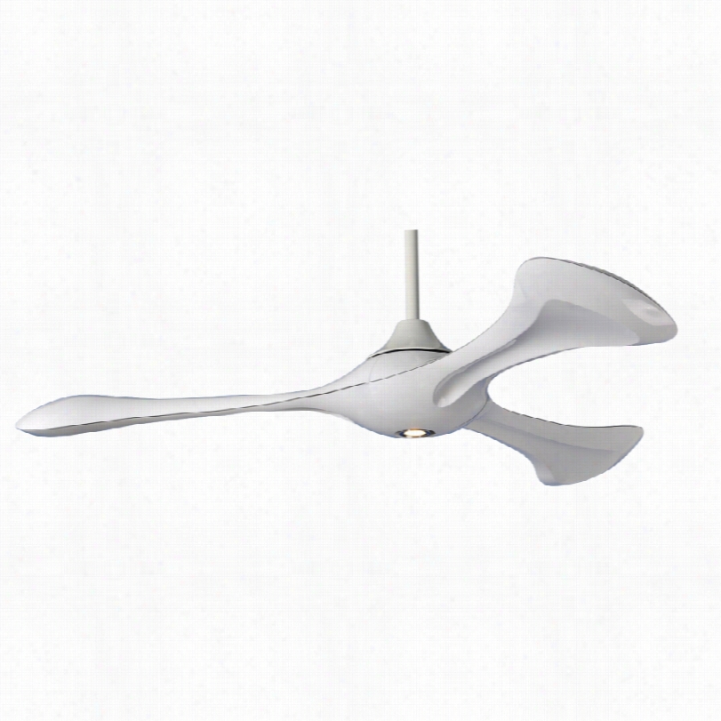 Contemporary Matthews Bubble Ceiling Fan With Eld Light - 60"" White