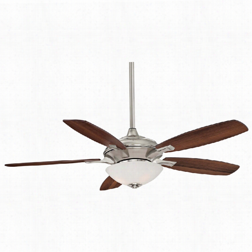 Contemporary Minka Aire Hilobrushed Nickel 52-inch-w Ceiling Fan