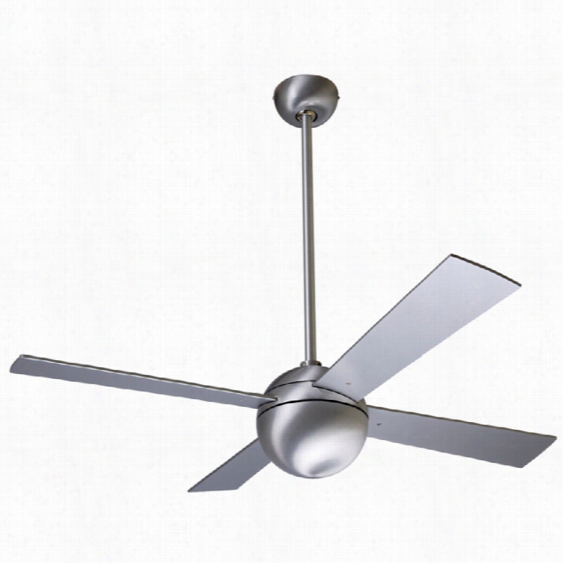 Contemporary Modern Fan Ball Ceiling Agitate - 42" " Brushed Aluminum