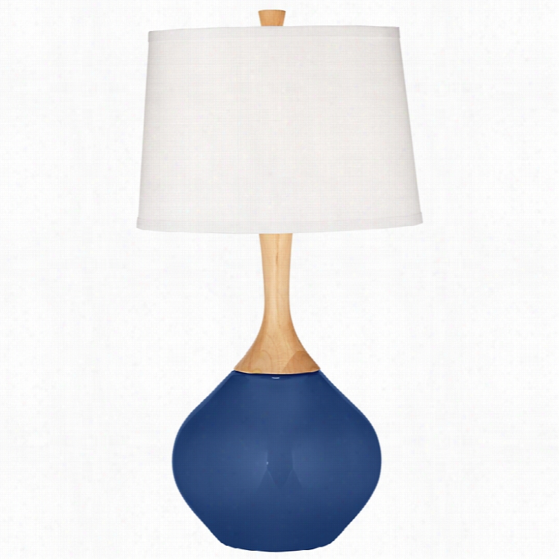 Contemporary Monaco Blue Wexler 31-inch-h Table Lamp