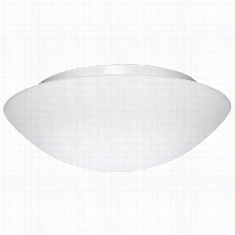 Contemporary Nova White  12 1/2-inch-w Besa Ceiling Light