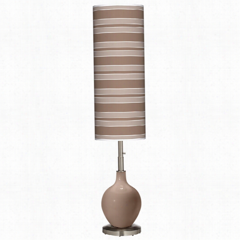 Coontemporary Ovo Modernm Ocha Bold Stripe Shade 60-inch-h Floor Lamp