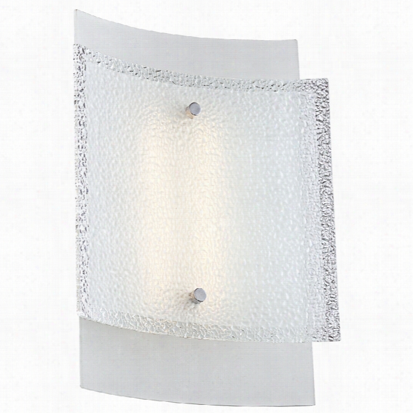 Contemporary Pangelina Glsas 11"" Hith Led Wall Sconce