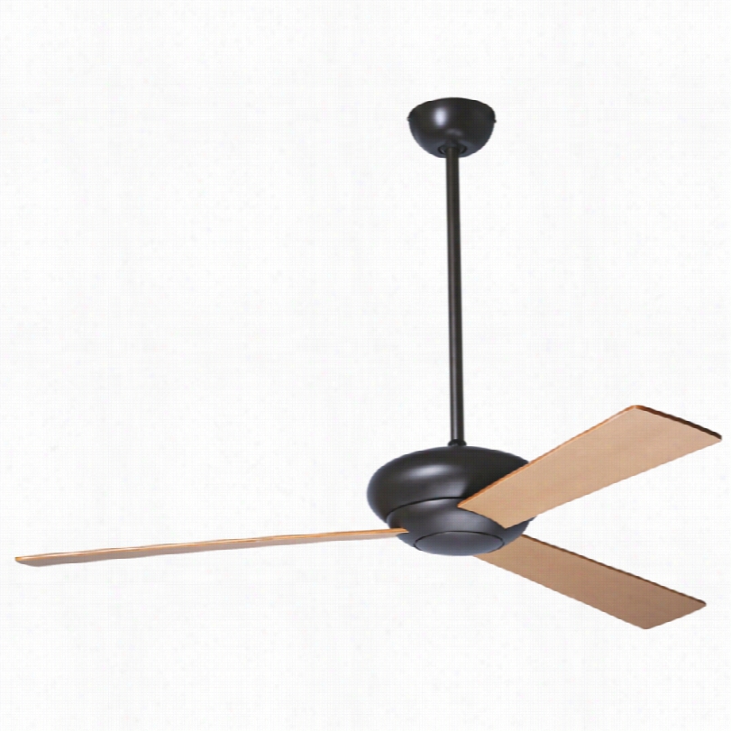 Contemporary Period Arts Atlus Ceiling Fan - 42"" Bronze Maple