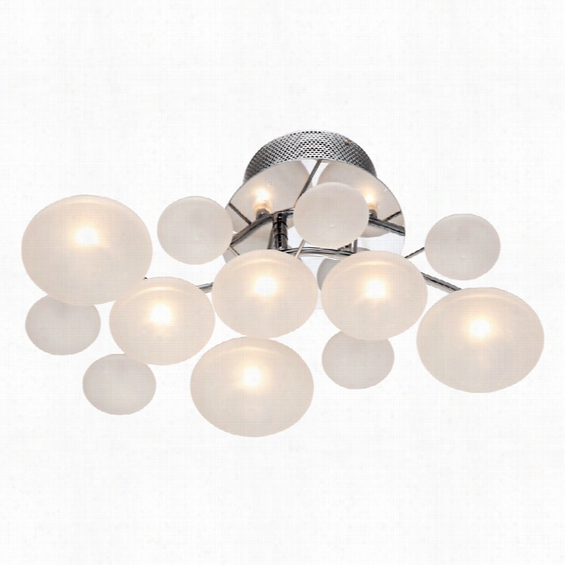 Cojtemporary Possini Euro Chromr 19 1/4-inch-w Ceiling Light