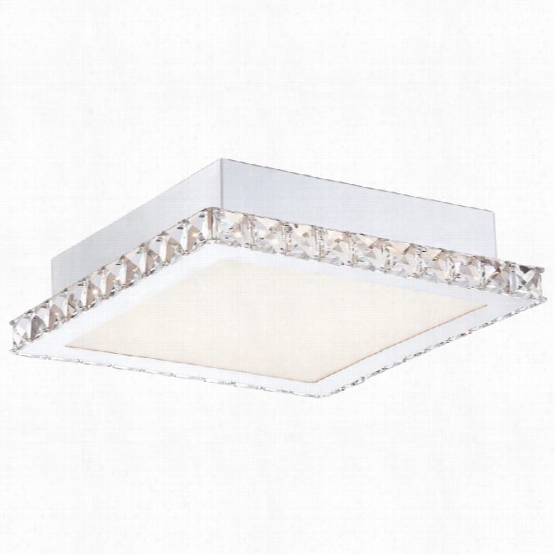 Congemporary Possini Euro Eliza Contemporary Chrome Led Ceiling Light