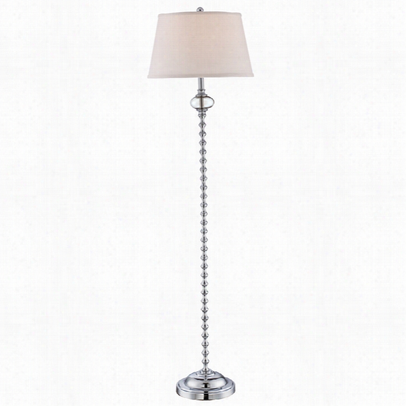 Contemporary Quoizel Shelburrne Olished Chrome 63-inch-h Floor Lamp