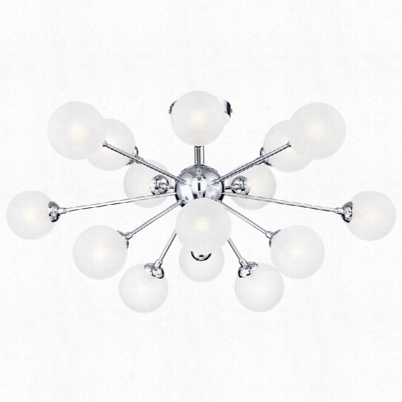 Contemporary Ramona Frstoed Glss 31 3/4-inch-w Led Ceiling Light