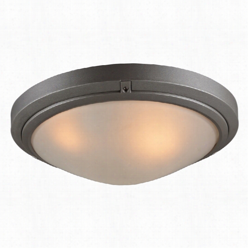 Contemporary Ricci Ii Bronze With Froted Glass Outdoor Plc Ceiling Light