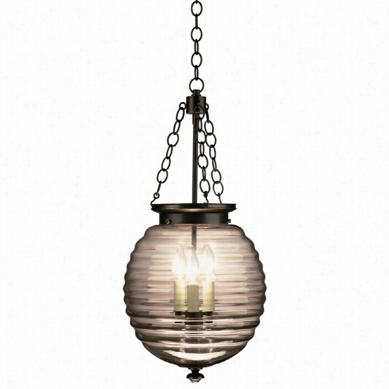 Contmeporar Y Robert Abbey Bronze Beehive Contemporary Pendant Light