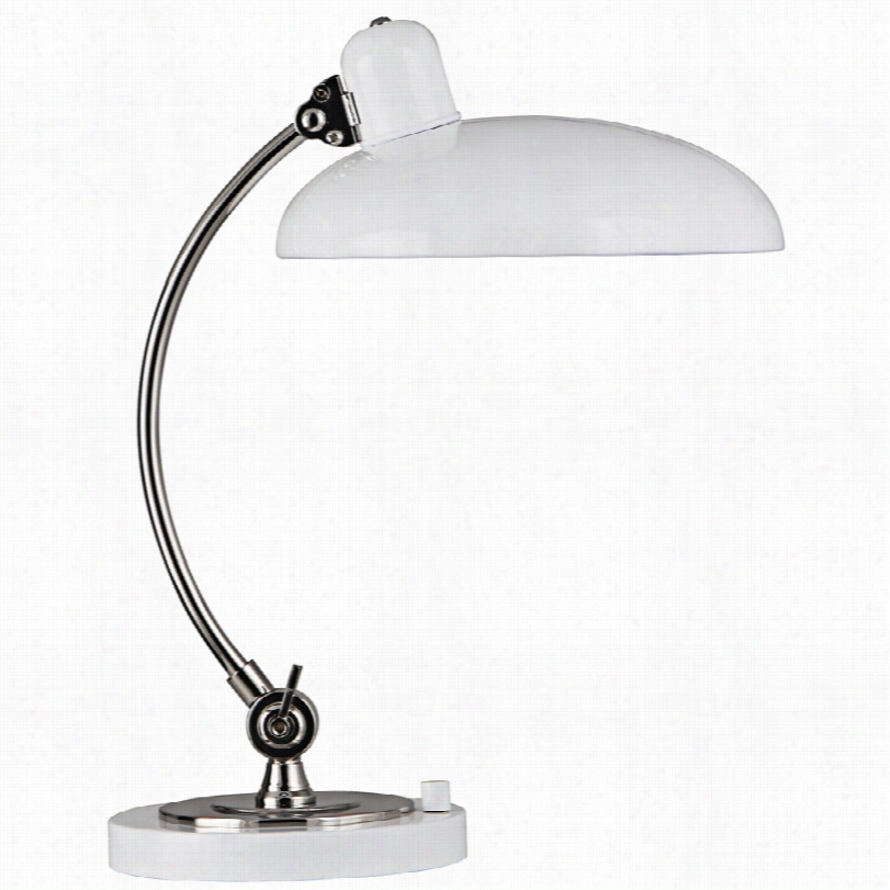 Contemporary Robert Abbey Bruno Whiet Pharmacy Adjustable Desk Lamp